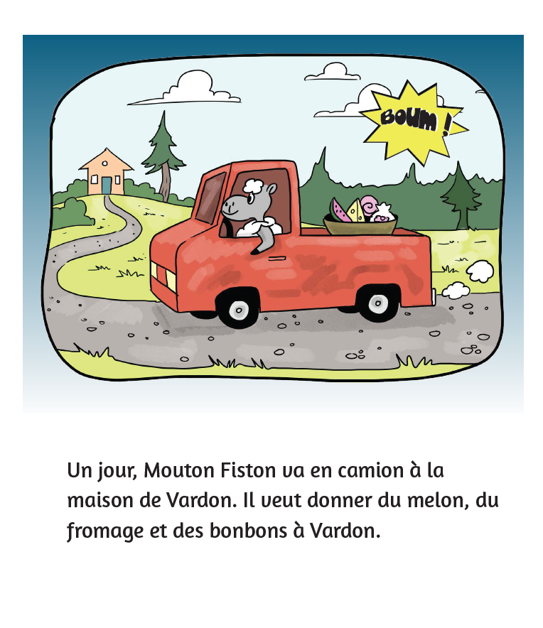 Mouton Fiston et son ami,  Verdon, le cochon - Reader (minimum of 6)