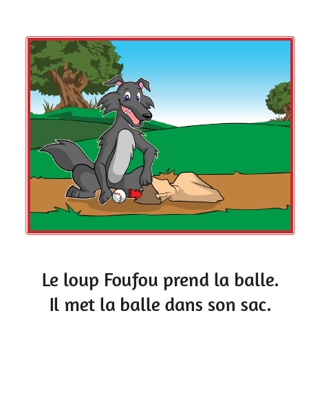 Le loup Foufou marche - Little Reader (minimum of 6)
